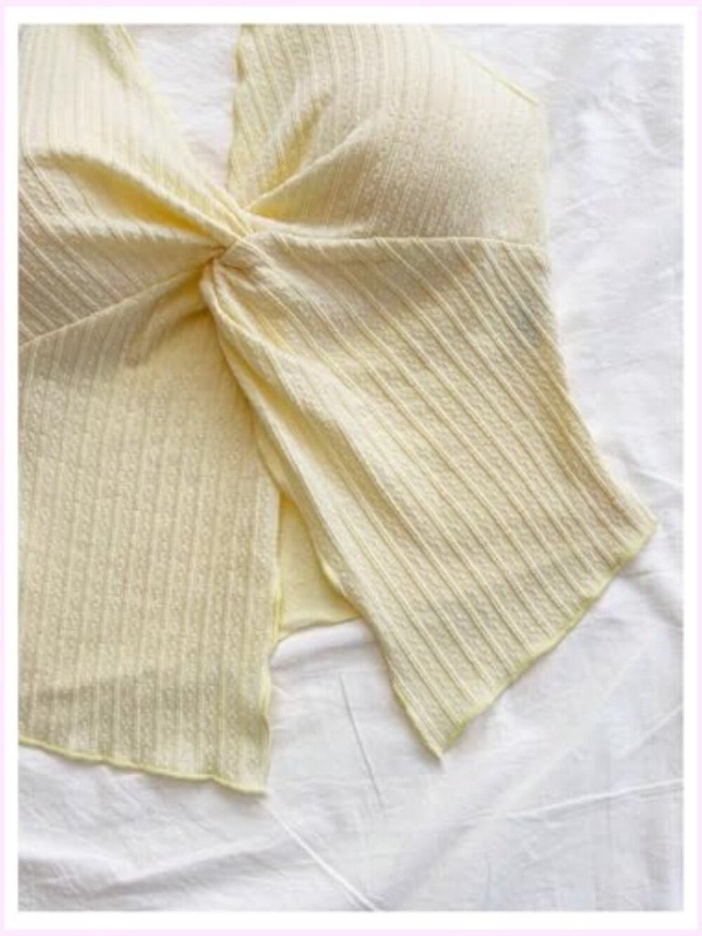 Twist Front Tie Halter Neck Crop Top Backless Summer Going Out Top - Picture 5 of 6